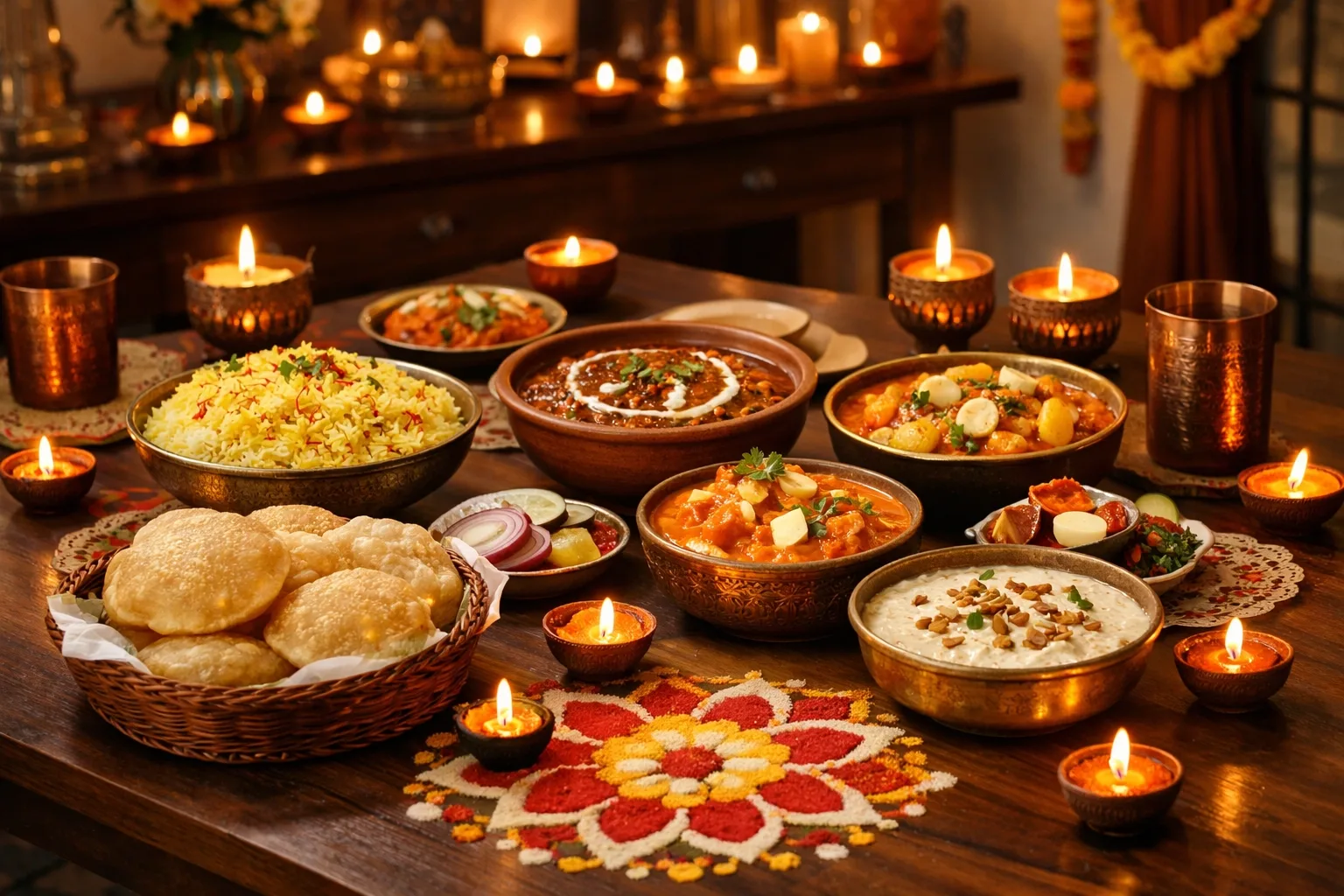 DineDazzle housewarming feast setup